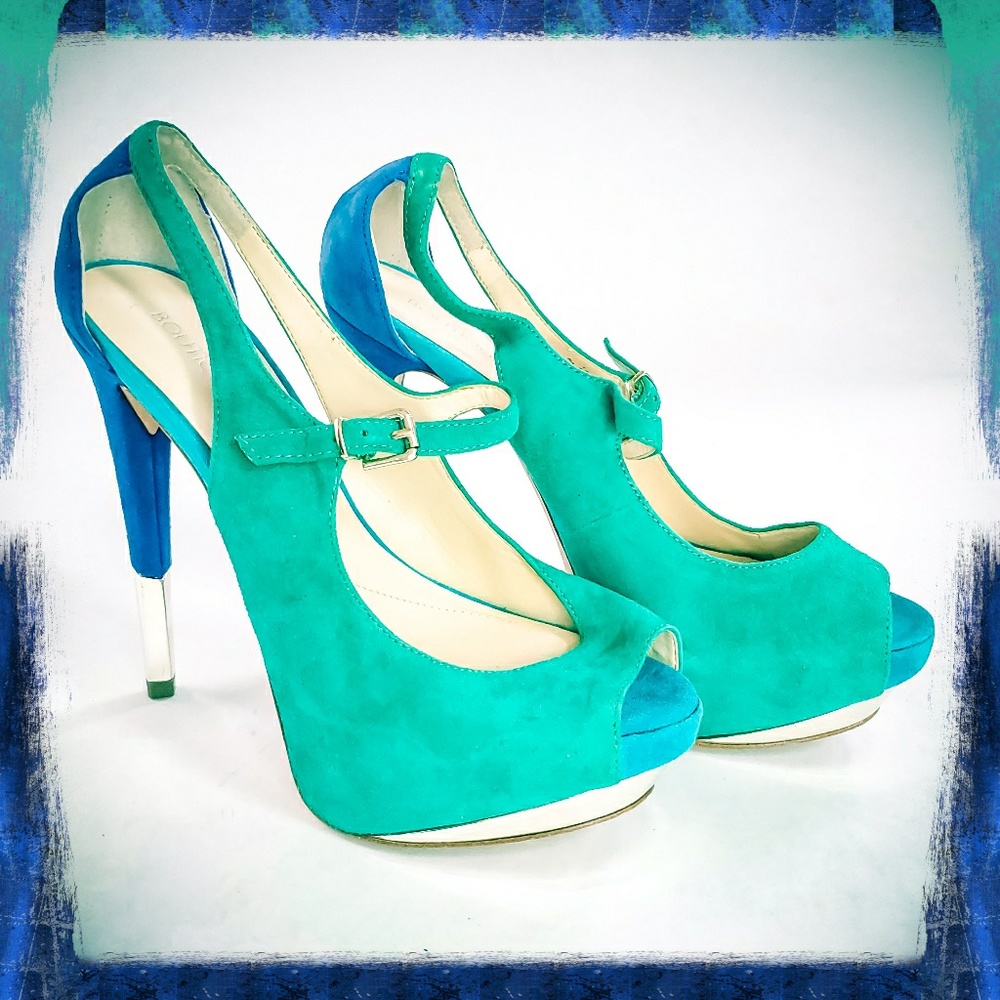 Boutique 9 Nickeya Mary Jane Platform Heels Sz 8M